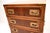 Antique Military Campaign Style Chest of Drawers in Yew Wood, 1950 For Sale - Image 9 of 10