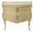 Fendi Cream Lacquered 2-Drawer Commode With Crocodile-Embossed Leather Tray Top For Sale