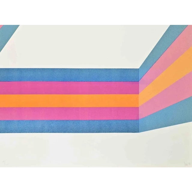 Perspective is a lithograph realized by Renato Livi in 1971. Hand-signed in the lower right margin. Numbered on the lower...