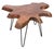 Organic Modern Free Edge Wood Slab Side Table For Sale In New York - Image 6 of 11