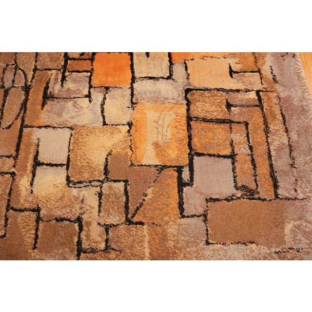 Nazmiyal Collection Mondrian Style Vintage Rug For Sale In New York - Image 6 of 10