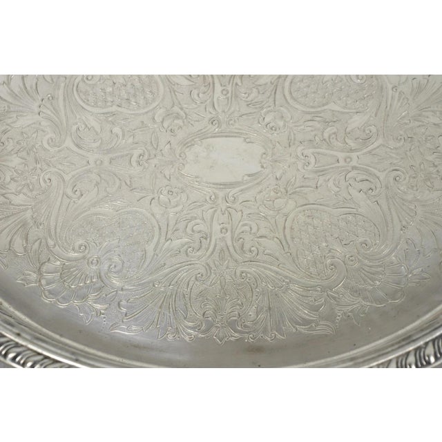 Vintage Eales Silver Plated Small Raised Gallery Oval Trinket Dish Bar Tray For Sale In Philadelphia - Image 6 of 14