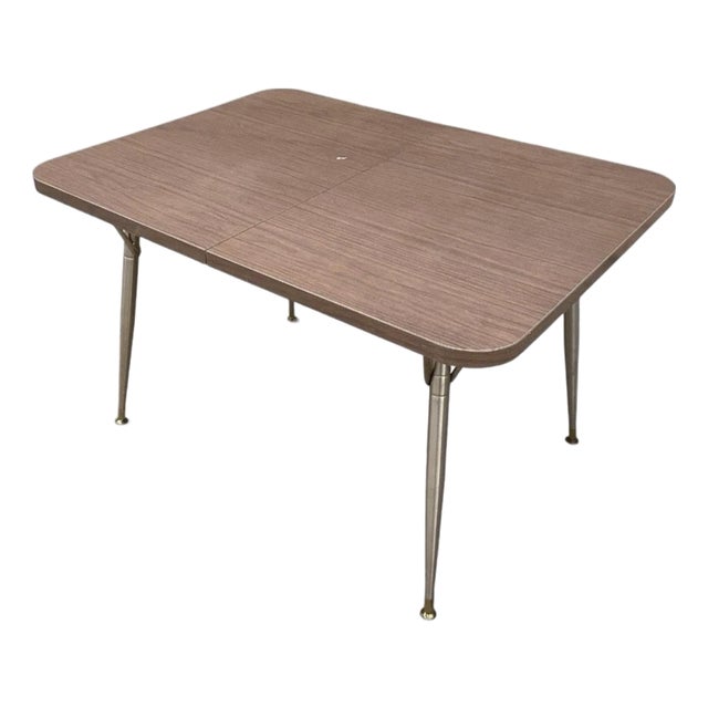 Mid Century Modern Dinette Table With Leaf by Haywood-Wakefield 1950s Made in Usa For Sale