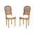 An outstanding pair of antique French gilt wood side chairs, dating from around the 1890-1910 period. They are of superb...