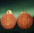 Mid-Century Modern Vintage Orange Glass Beaded Large Round Globe Chandelier Light Fixtures- a Pair For Sale - Image 3 of 12