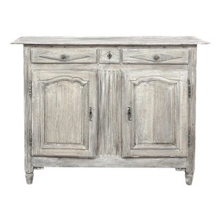 18th Century Directoire Period Country French Whitewashed Buffet For Sale