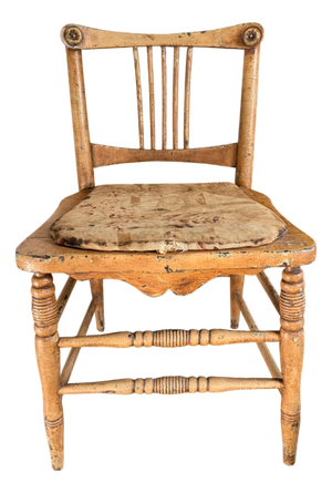 Charming Antique Spindle-Back Chair With Exceptional Aged Patina