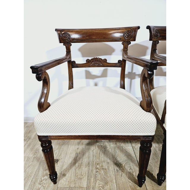Biedermeier Study Armchairs, 19th Century, Set of 2 For Sale - Image 6 of 18