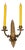 Antique Empire Bronze Wall Candle Sconce, Italy, Late 19th Century For Sale