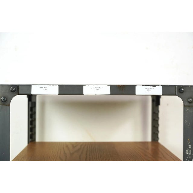 Wood Reclaimed Wood & Steel Utility Shelf For Sale - Image 7 of 7