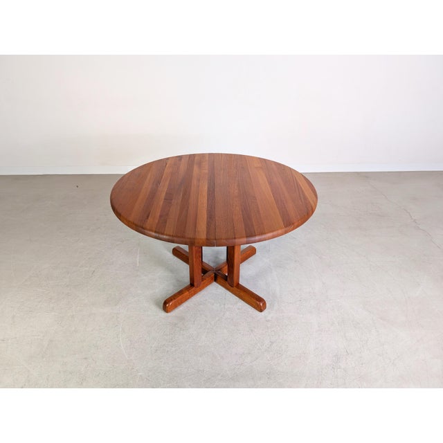 Mid-Century Modern Mid-Century Modern Extendable Dining Table in Teak, 1960 For Sale - Image 3 of 12