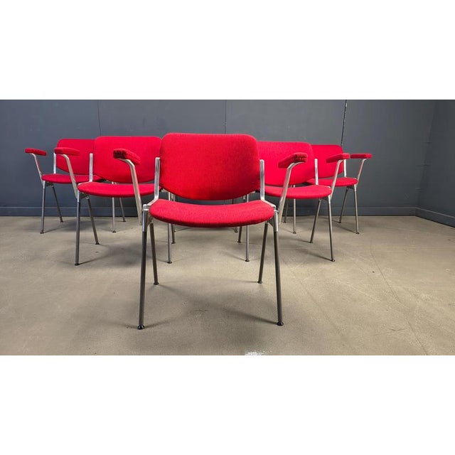 Vintage DSC 106 Side Chairs by Giancarlo Piretti for Castelli, 1970s, Set of 6 For Sale - Image 16 of 18