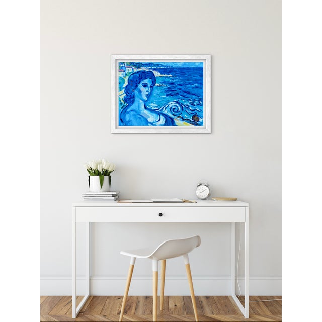 The Blue Hour Mosaic - Original Seascape in Oil For Sale - Image 9 of 14