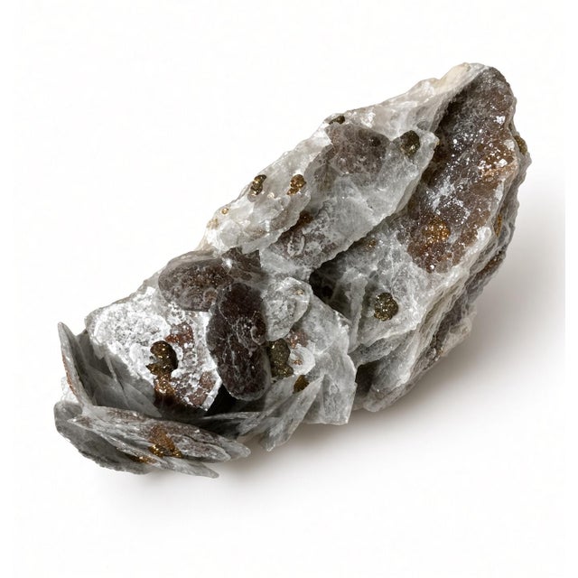 Biophilic Mineral Cluster — All Natural. Calcite Plates With Iron Inclusions For Sale - Image 11 of 13