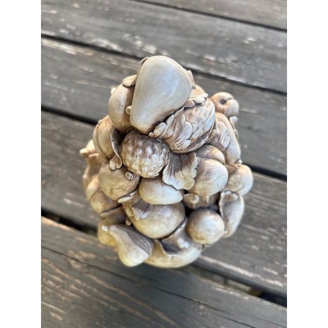The intricate sculpting makes this vintage creamware topiary very distinct. This stately piece will be the perfect...