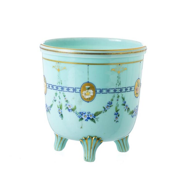 Neoclassical Glass Cachepot, 19th Century For Sale - Image 6 of 6