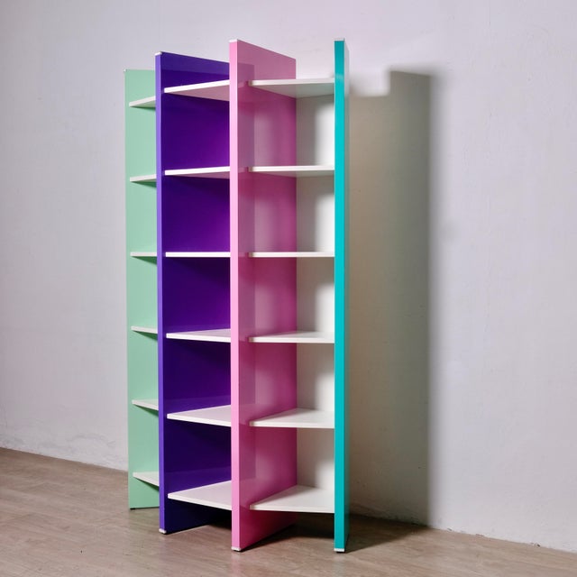 Aqua Cleto Munaris Disorganized Bookcase, 2012 For Sale - Image 8 of 18