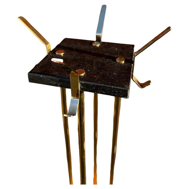 Large Art Deco Italian Standing Coat Rack, 1950s For Sale - Image 14 of 15