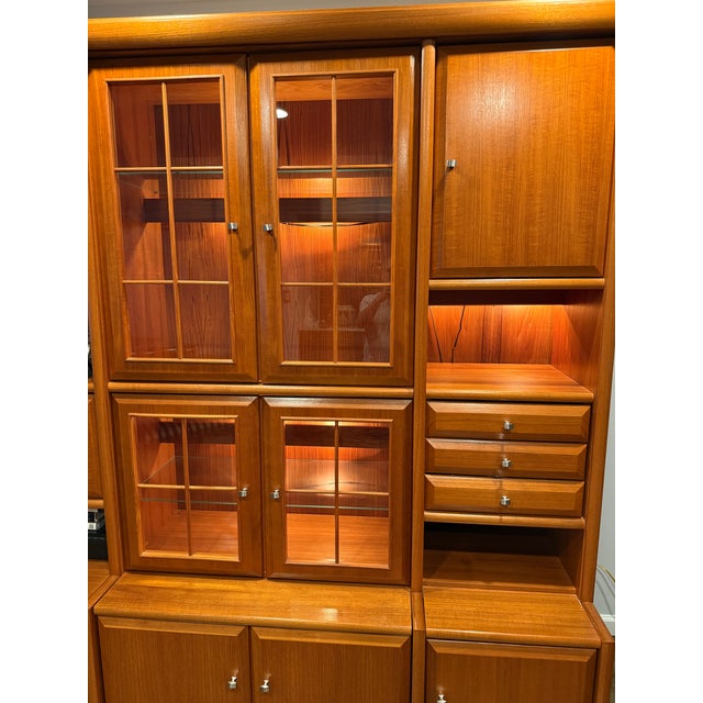 1960s Teak Wall Unit For Sale - Image 10 of 12