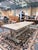 A substantial vintage dining table that reflects Restoration Hardware’s signature interpretation of rustic European...
