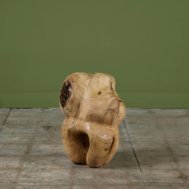 Biomorphic Wood Sculpture For Sale - Image 4 of 12