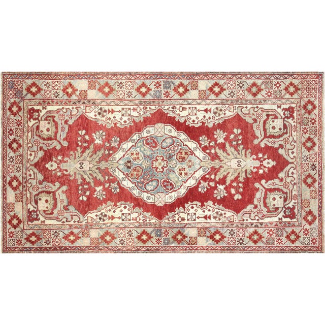 1960s Turkish Oushak Rug For Sale