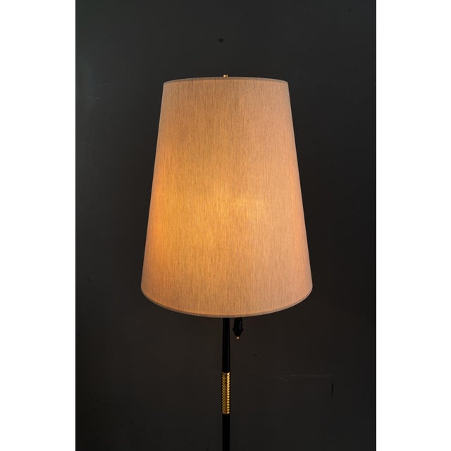 Floor Lamp with Fabric Shade by Rupert Nikoll, Vienna, Austria, 1950s For Sale - Image 6 of 18