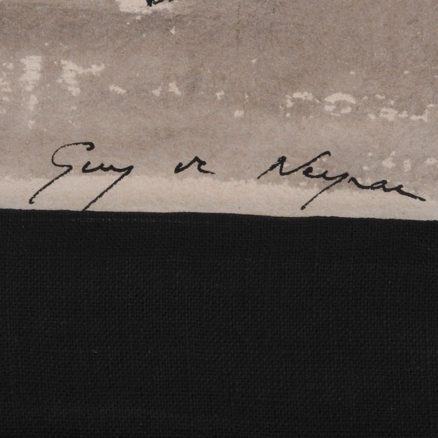 Early 20th Century Framed Signed Guy De Neyrac Rue De Rivoli Mixed Media For Sale - Image 5 of 12