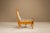 Set of Easy Chair and Ottoman in Pinewood and Canvas by John De Haard, Netherlands, 1960s For Sale - Image 4 of 14