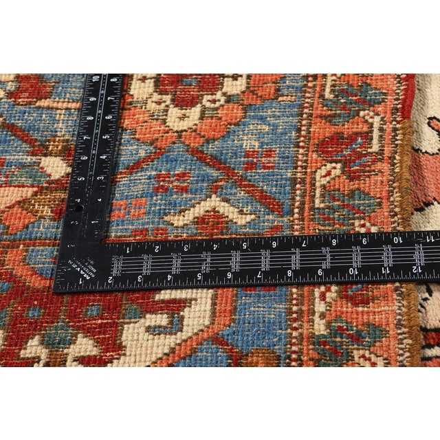 Late 19th Century Antique Persian Serapi Rug - For Sale In Dallas - Image 6 of 9