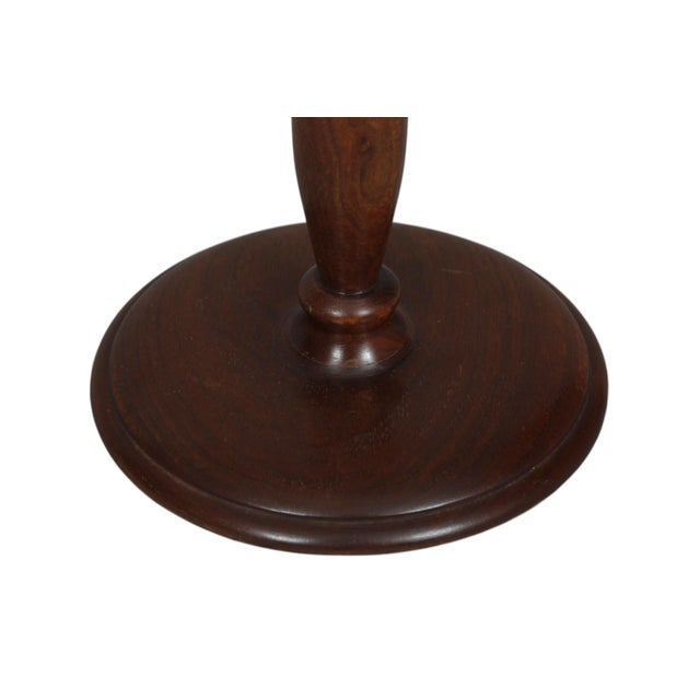 Mid 20th Century Mid Century Modern Walnut Candlestick Holders, a Pair For Sale - Image 5 of 5