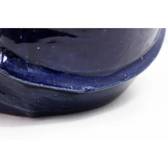 Blue Shell-Shaped Flower Pot, 1970 For Sale - Image 8 of 12