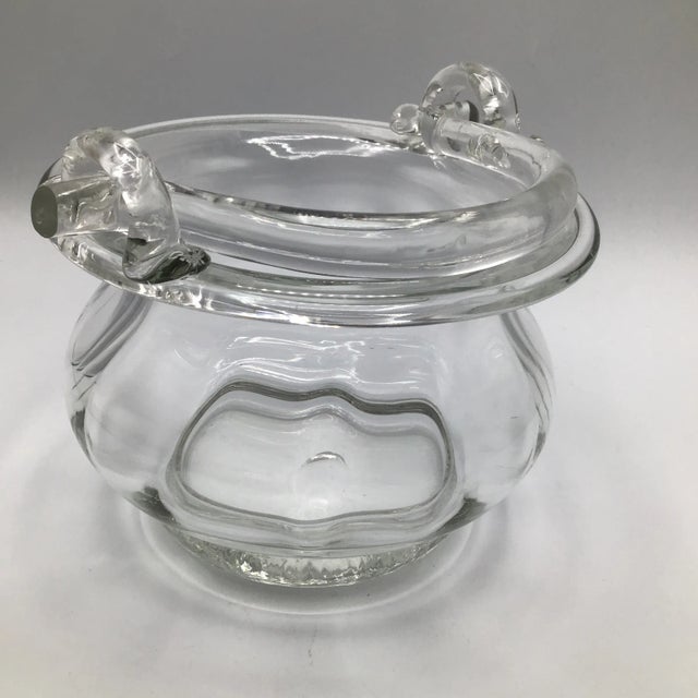 Venetian Glass Basket Bowl For Sale - Image 4 of 13