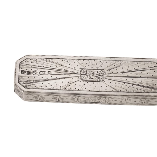 Antique 18th Century Sterling Silver Engraved Toothpick Case Birmingham Samuel Pemberton 1790 For Sale - Image 9 of 12