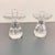 Traditional Vintage Val St Lambert Crystal Candleholders MCM Teardrop Pair 4.5" ~ Belgium For Sale - Image 3 of 11