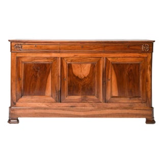 1930s Louis Phillipe Style Walnut Sideboard For Sale