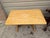 Vintage Farmhouse Style Trestle Base Butcher Block Kitchen Table. For Sale - Image 9 of 11