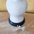 Vintage White Ceramic Chinoiserie Temple Jar Table Lamp With Black Base For Sale - Image 15 of 18