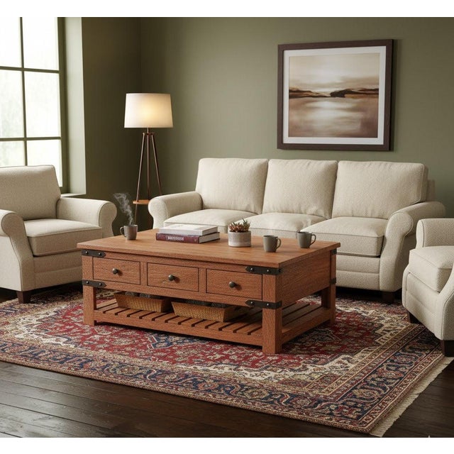 Rustic Granville Parota Wood Coffee Table For Sale - Image 3 of 6
