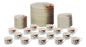 Frank Lloyd Wright Imperial Hotel Dinnerware, Tokyo — Designed Circa 1922- 64 Pieces
