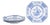 Octagonal Deep Faience Plates from Rörstrand, Set of 4 For Sale