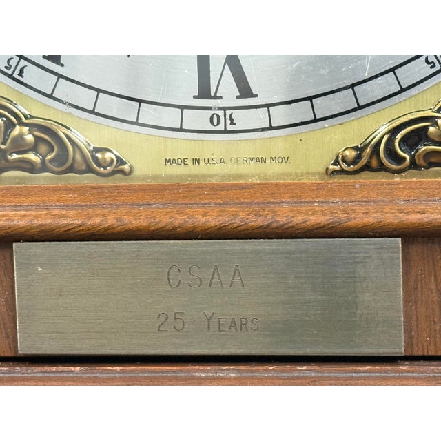 Seth Thomas Legacy Westminster Chime Mantel Clock For Sale - Image 10 of 12
