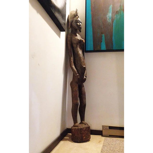 Antique African Female Fertility Statue, Bangwa Congo Chairish