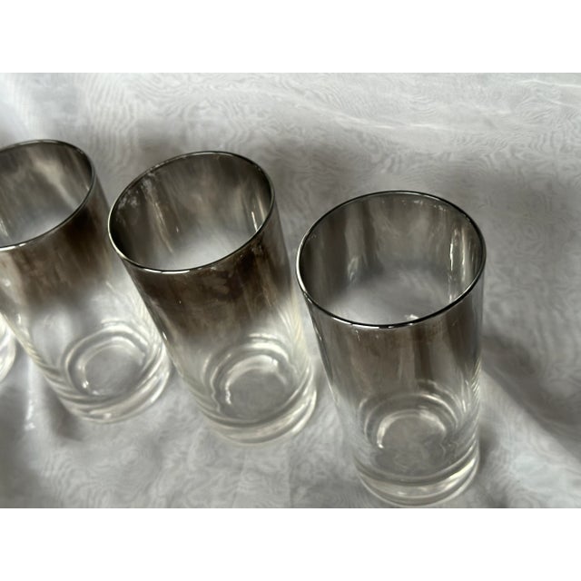Silver Fade Mid Century Highball Glasses For Sale In New York - Image 6 of 11