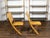 Brown Pair of Midcentury Bamboo Folding Chairs with Slatted Design and Light Patina For Sale - Image 8 of 10