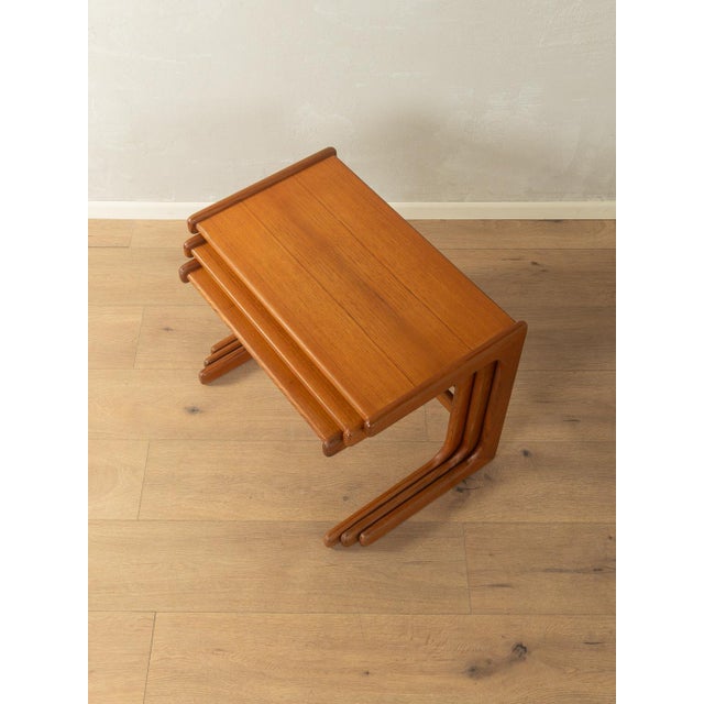 Wood Nesting Tables from Salin Nyborg, 1960s, Set of 3 For Sale - Image 7 of 7