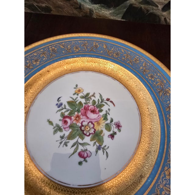 Pre Mid Century Vintage Set of 6 Gold Overlay Plates For Sale - Image 9 of 11