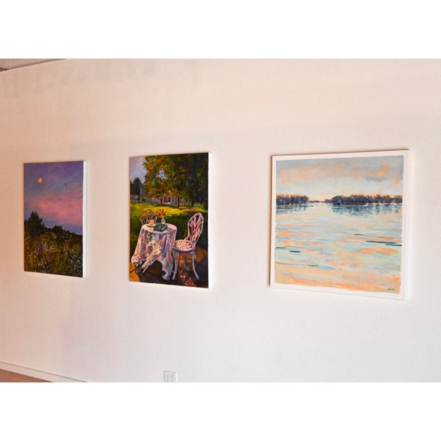 Paint Scenic Painting by Ekaterina Popova Titled Wildflower Dusk For Sale - Image 7 of 7