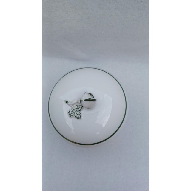 Porcelain Sugar Bowl with Vine Leaf Pattern from Meissen, 1930 For Sale - Image 4 of 9
