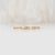 Open Band Ring With Bezel Diamond Accents in Solid 14k Gold | Stackable Band, Size 6.75 For Sale In Columbus - Image 6 of 9